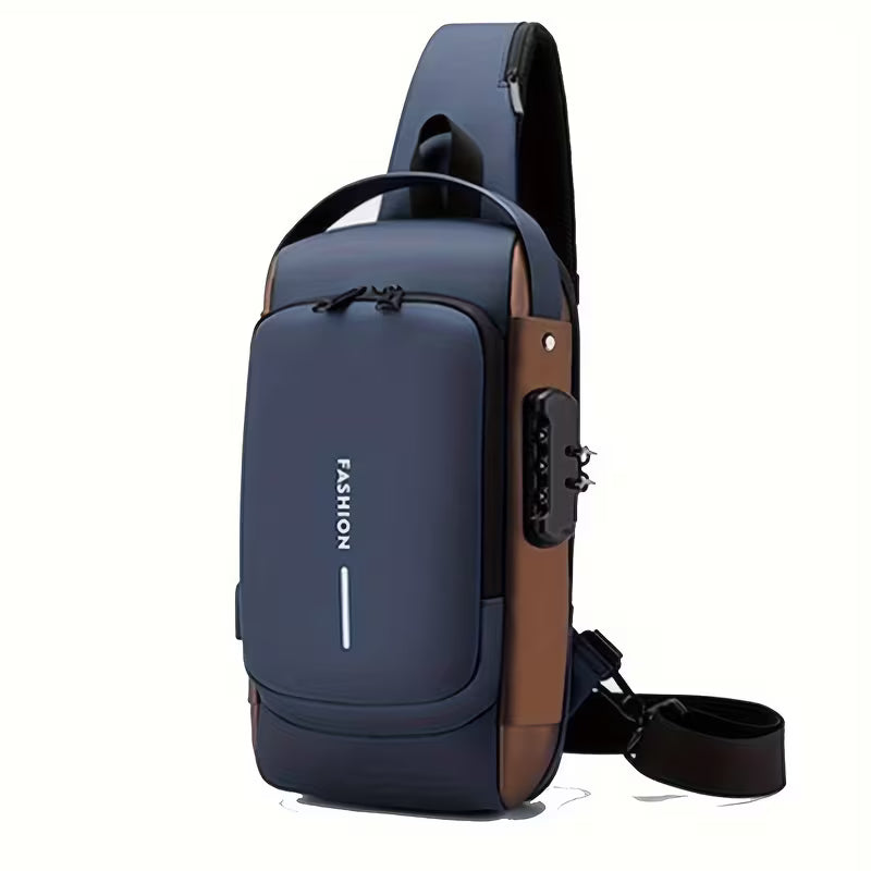 Crossbody Bag - Anti-Theft Password Lock Chest Bag